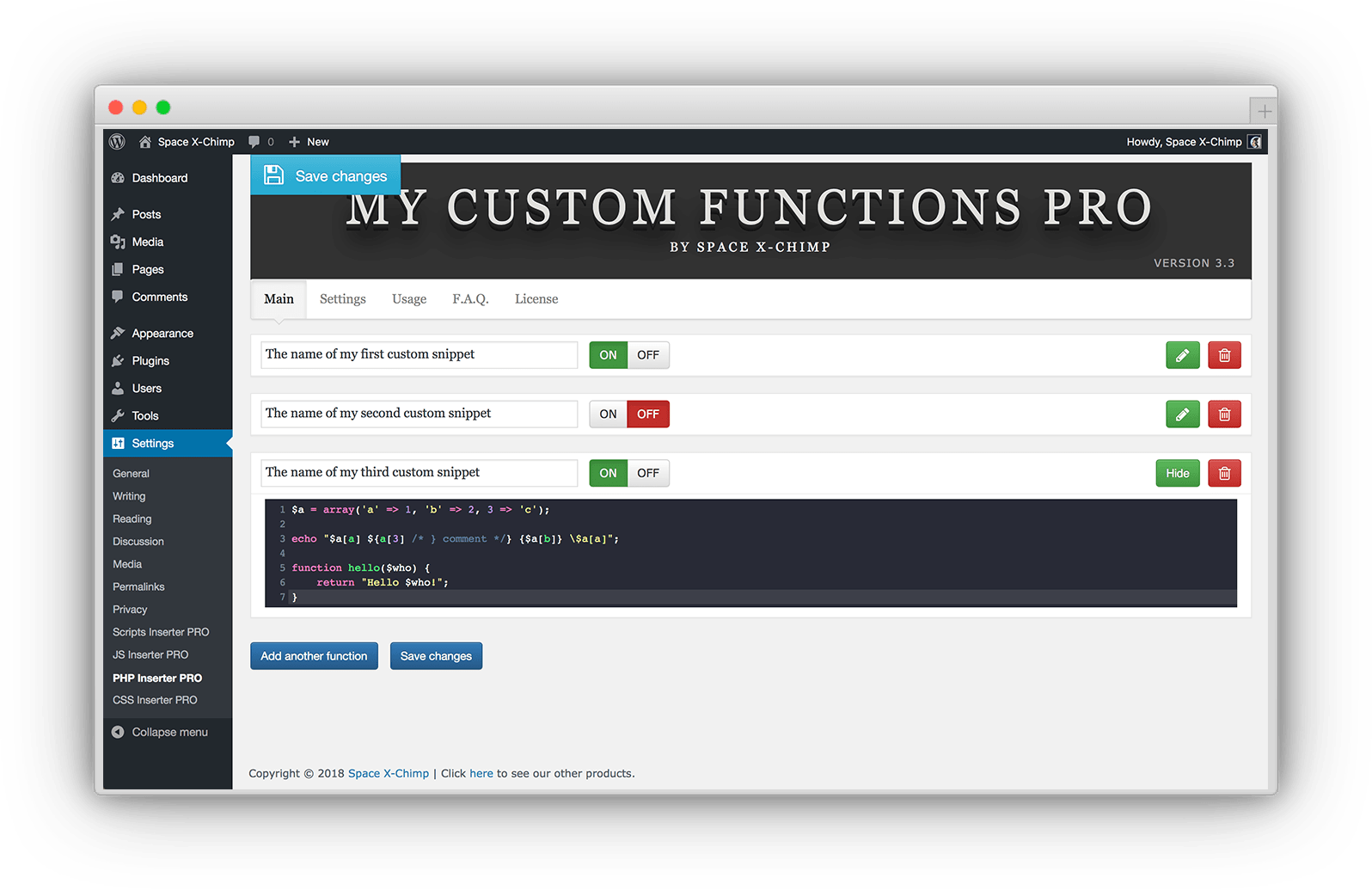 My Custom Functions PRO