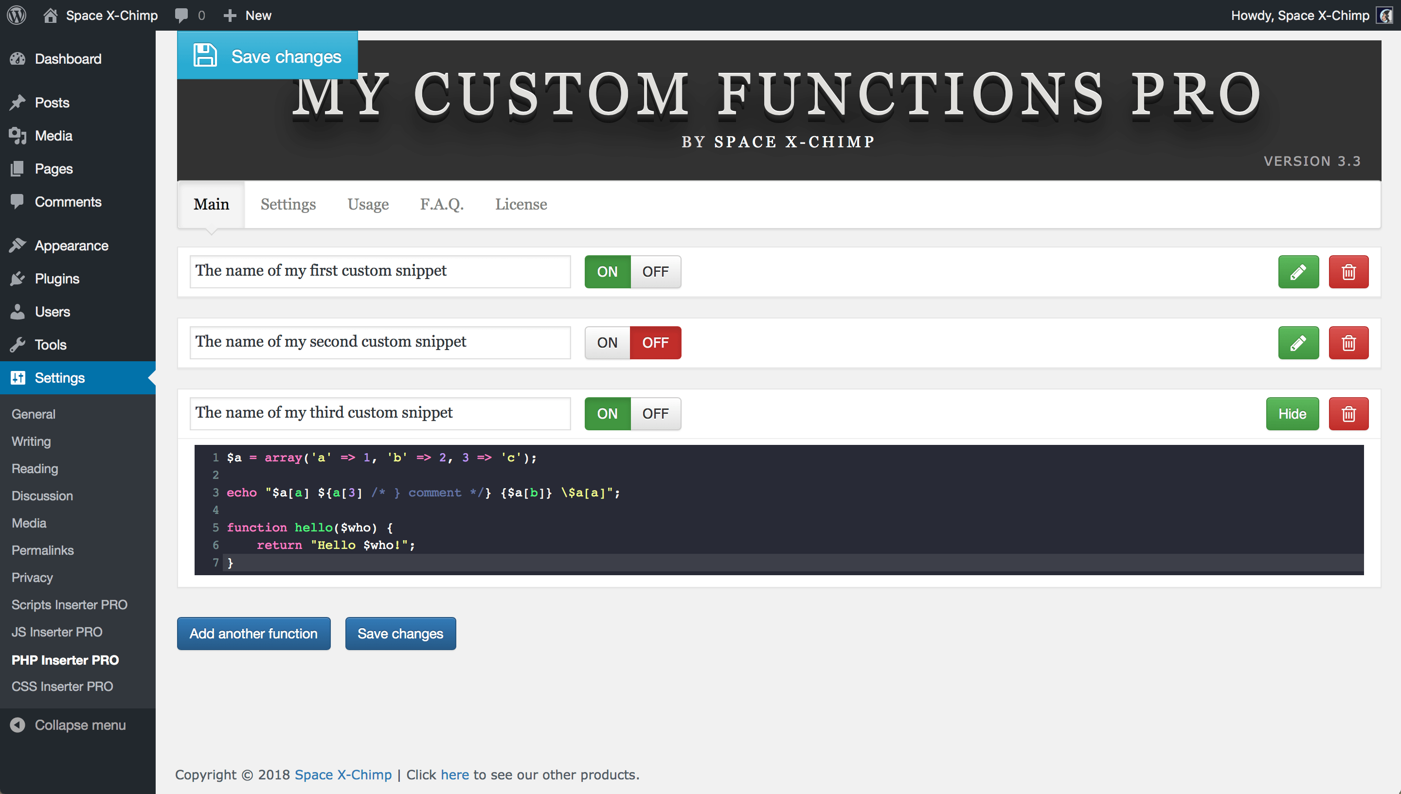 My Custom Functions PRO
