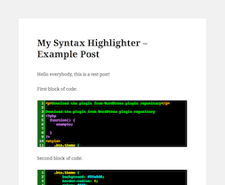My Syntax Highlighter PRO