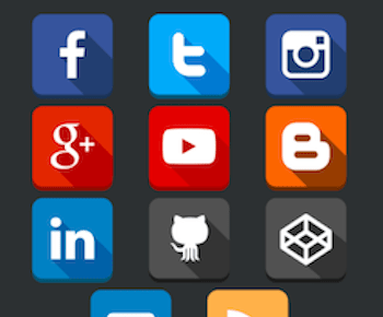 Social Media Follow Buttons Bar PRO